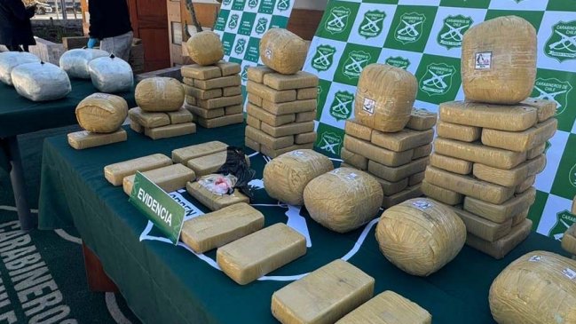 Decomisan más de 130 kilos de droga en la Provincia de El Loa