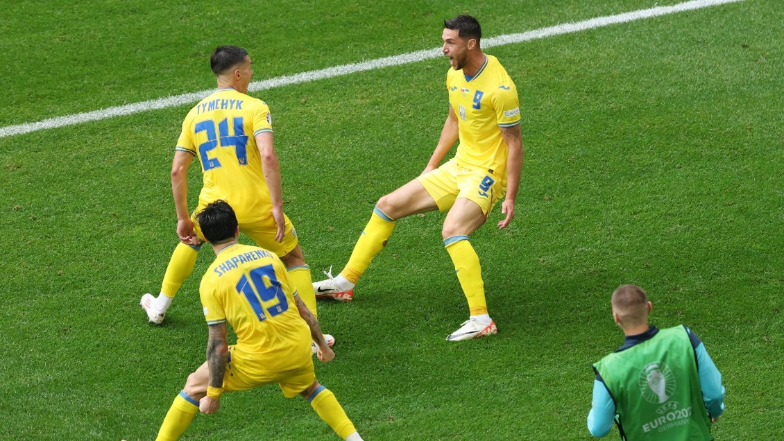 Ucrania renació en el segundo tiempo y venció a Eslovaquia en la Euro
