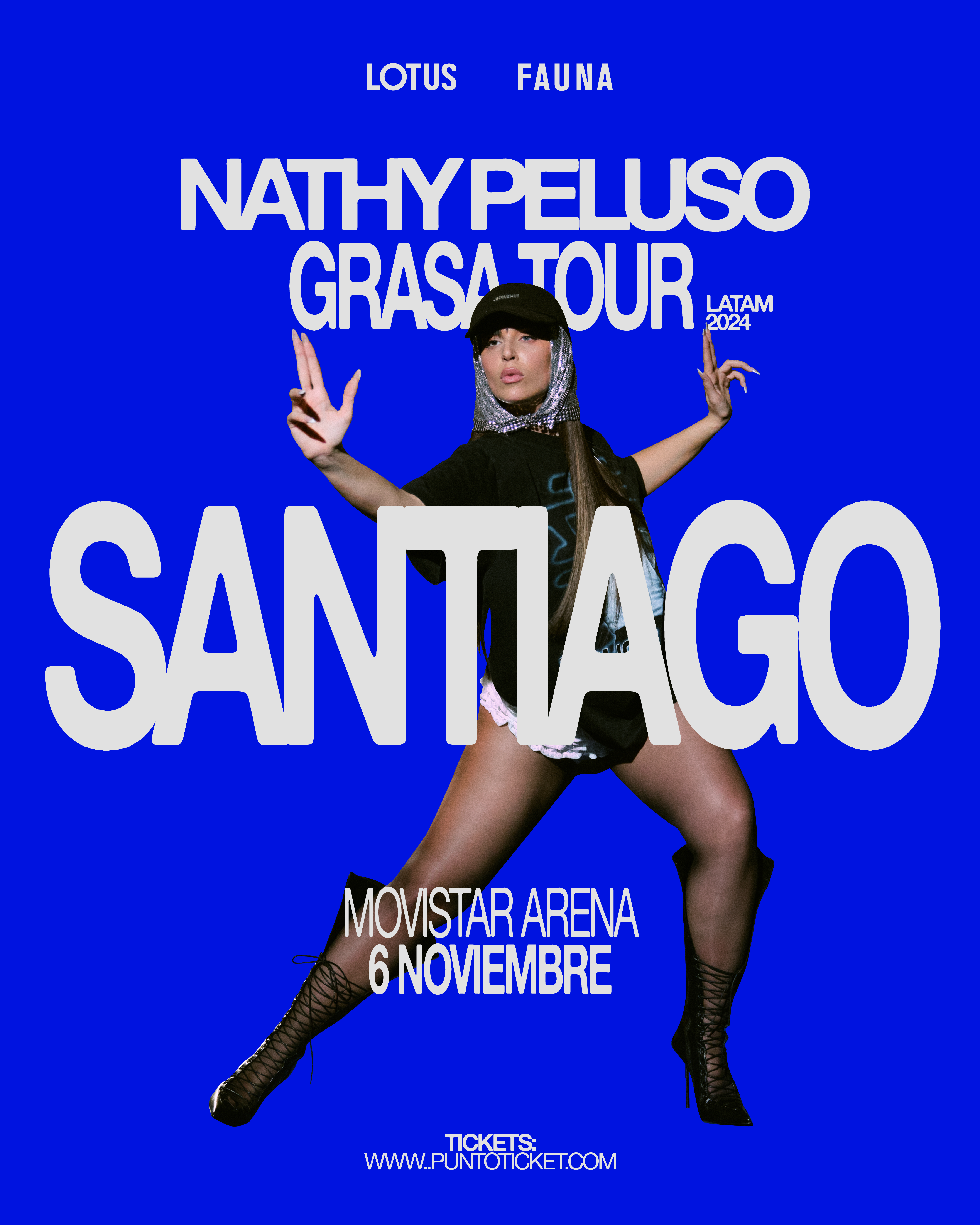 afiche del show de nathy peluso en movistar arena para este 2024