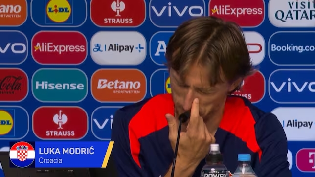 [Video] Luka Modric se emocionó tras palabras de un periodista italiano