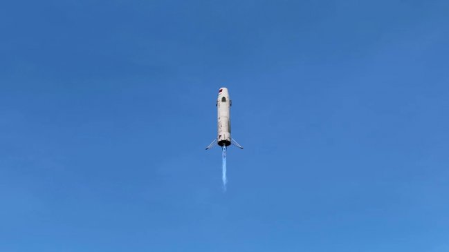 China realizó exitoso primer vuelo vertical de cohete reutilizable que supera los 10 kilómetros