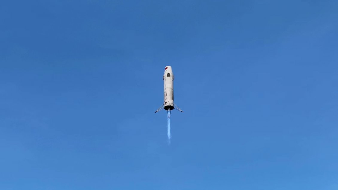 China realizó exitoso primer vuelo vertical de cohete reutilizable que supera los 10 kilómetros