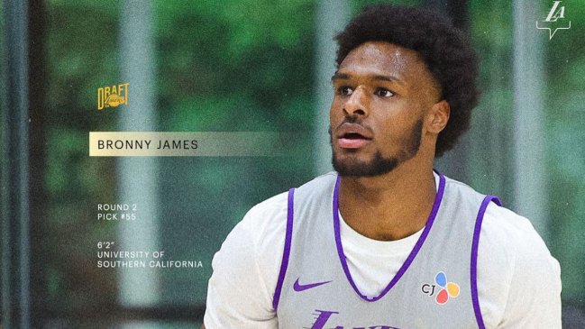 Los Angeles Lakers eligió al hijo de LeBron James en el Draft de la NBA