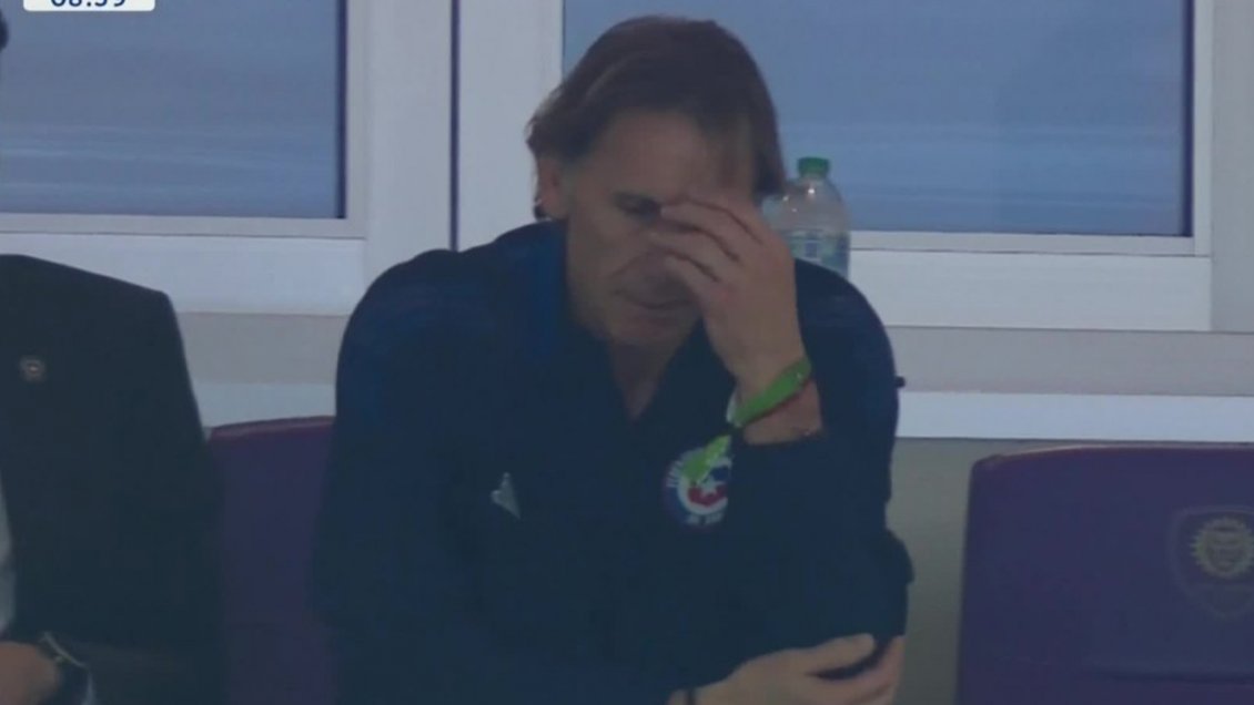 La rabia de Gareca en los primeros minutos del duelo ante Canadá