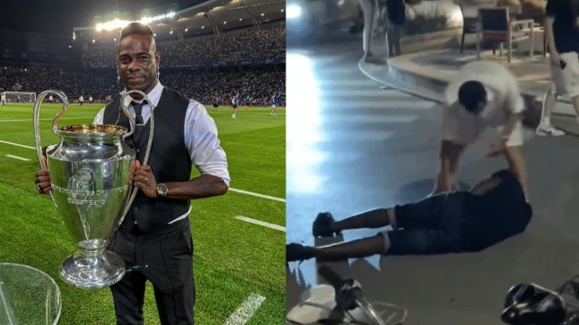 [VIDEO] Mario Balotelli fue sorprendido borracho en Italia: Se cayó al piso