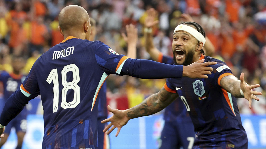 [VIDEO] Malen anotó un doblete y cerró victoria de Países Bajos sobre Rumania