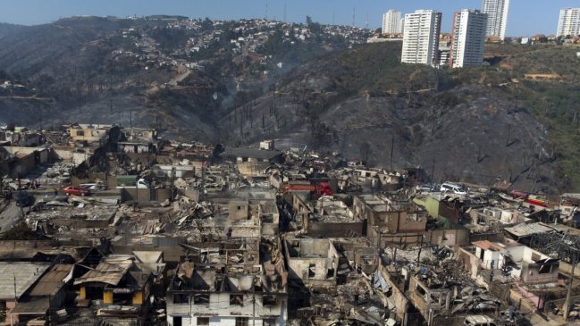 Imputado por incendio en Viña del Mar en 2022 fue declarado culpable