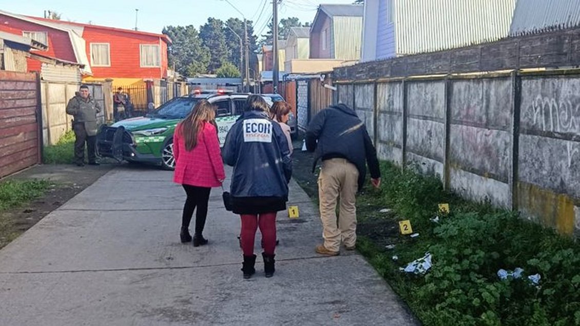 Noveno homicidio del año en Coronel: Joven de 24 años fue acribillado