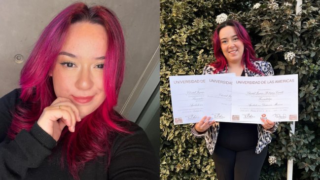 Christell celebró la entrega de su título profesional: 