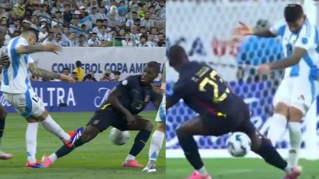 [VIDEO] La dura entrada de Romero contra Caicedo que quedó sin sanción