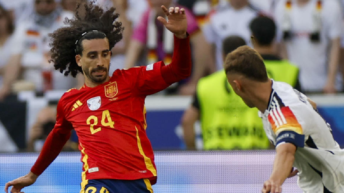 [VIDEO] ¿Era penal? La mano de Cucurella en el partido de España y Alemania