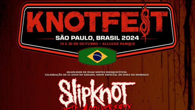 Knotfest Brasil 2024 anuncia su cartel de artistas: ¿Quiénes vendrán a Chile?