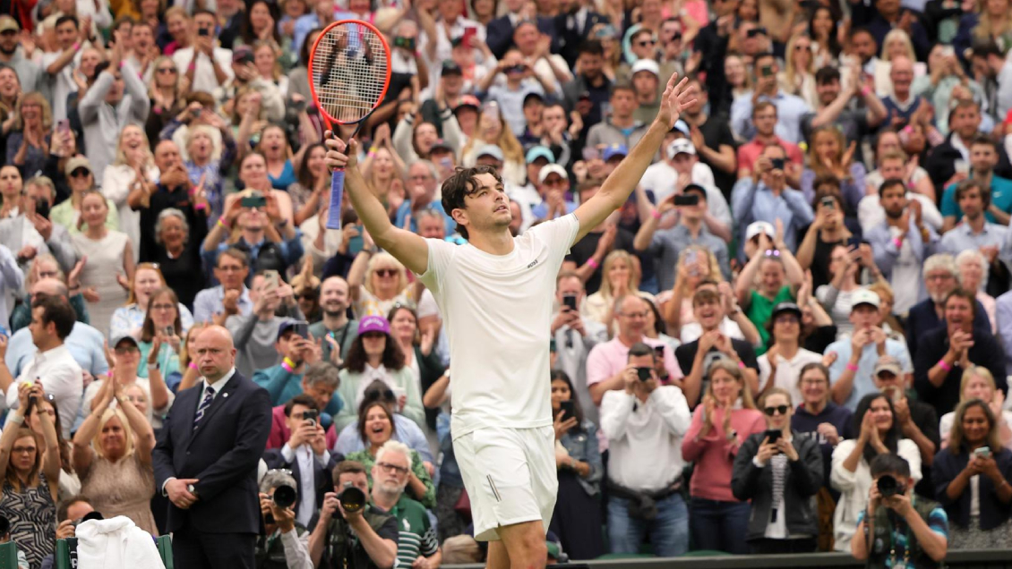 Fritz remontó dos sets a Zverev y entró a cuartos de final en Wimbledon