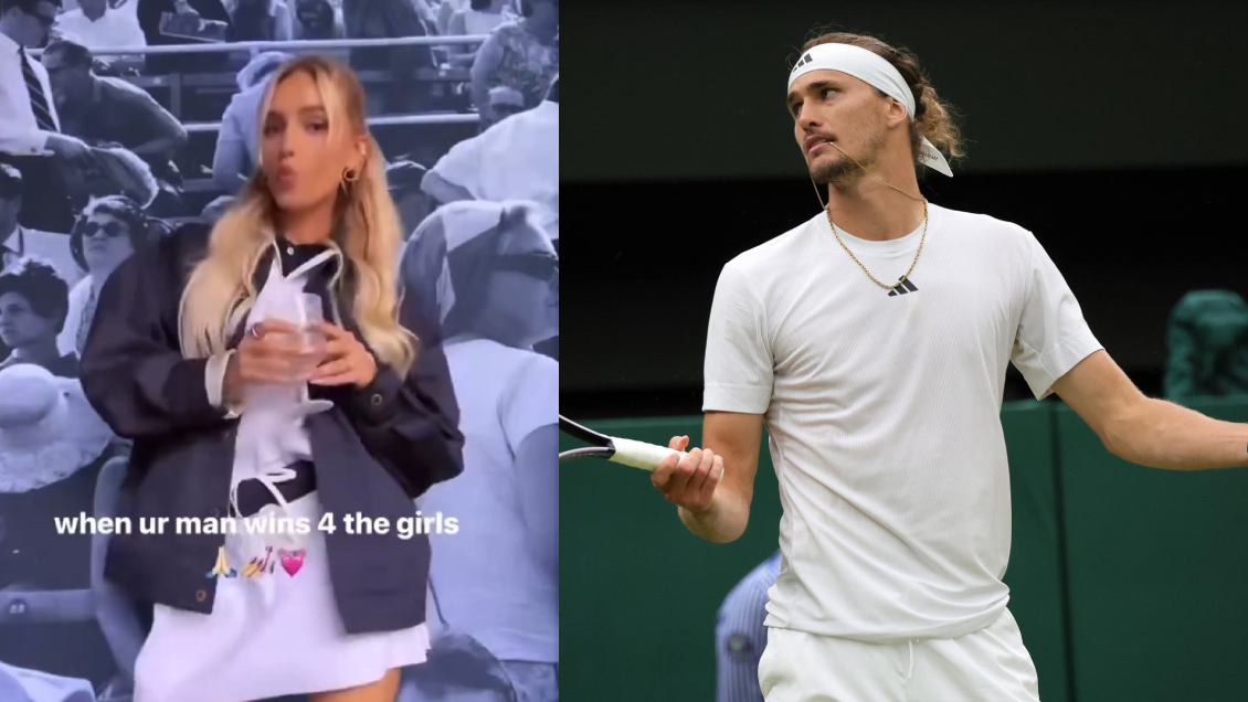 [VIDEO] El controvertido festejo de la novia de Taylor Fritz contra Alexander Zverev