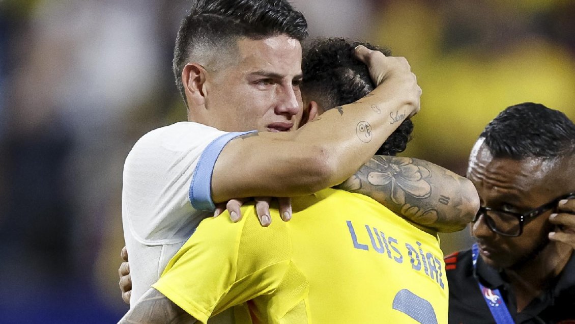 Luis Díaz elogió entre lágrimas a James Rodríguez tras pasar a la final: 