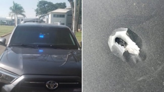 Balean vehículo de la vicepresidenta colombiana