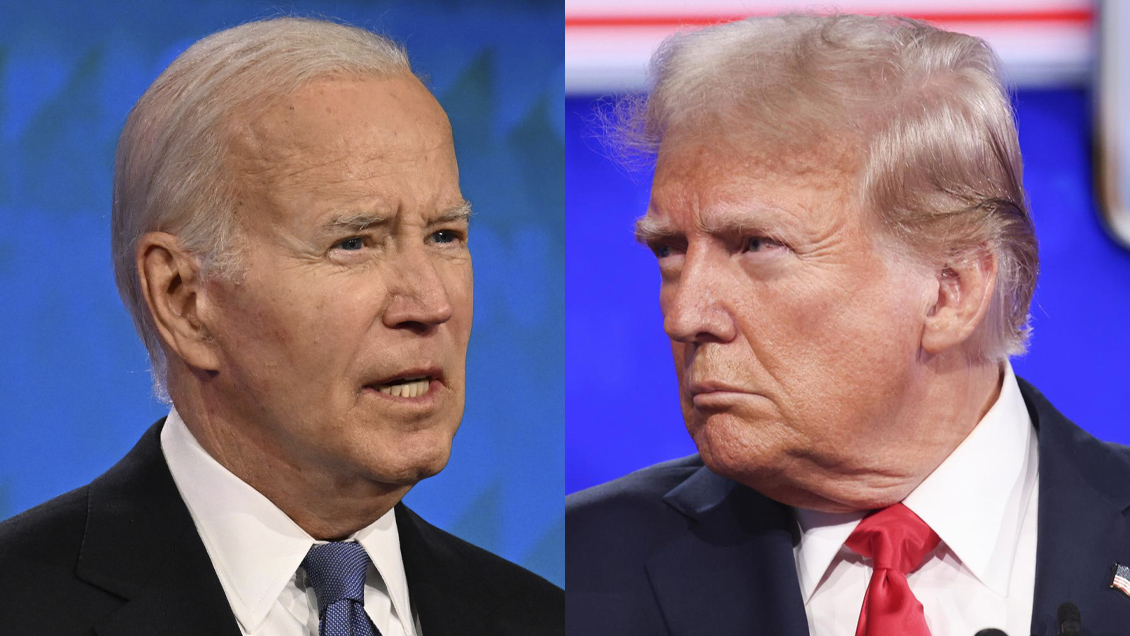 Trump se burla de los lapsus de Biden: 