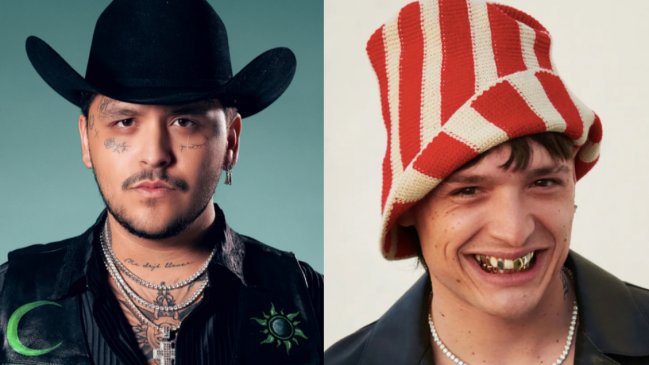Peso Pluma y Christian Nodal entre los artistas 