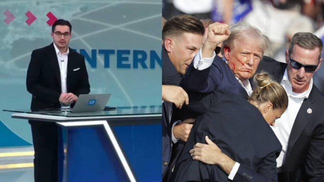 Periodista de Chilevisión explicó criticada frase sobre atentado a Donald Trump