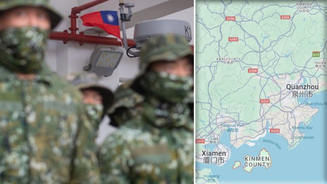 Taiwán realizará maniobras con fuego real en islas frente a costas de China