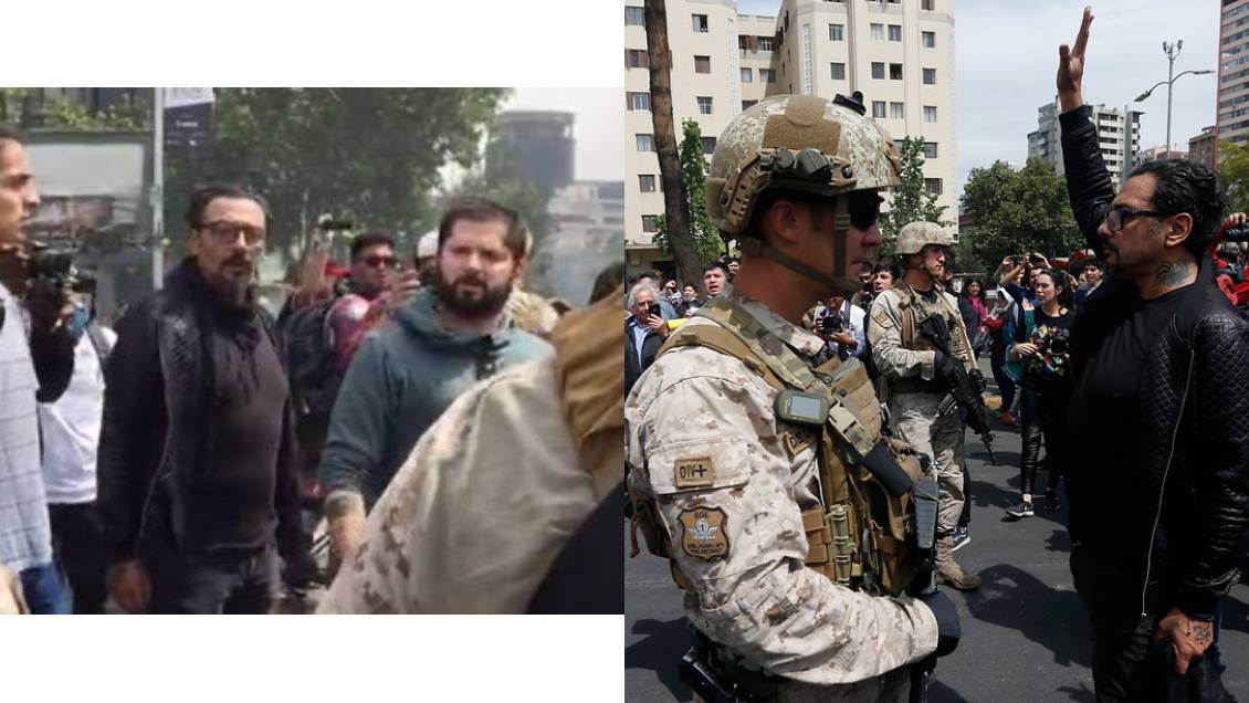 Claudio Valenzuela de Lucybell explicó imagen junto a Gabriel Boric encarando militares