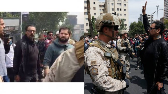 Claudio Valenzuela de Lucybell explicó imagen junto a Gabriel Boric encarando militares