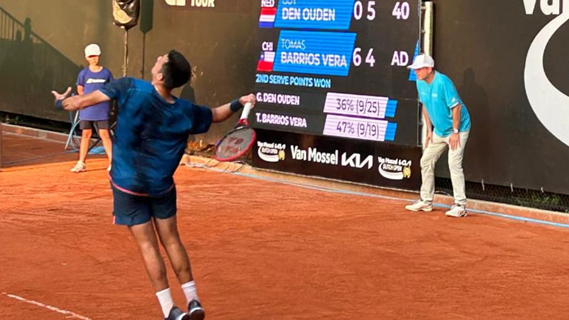 Barrios derribó a Bernabé Zapata y avanzó a semifinales del Challenger de Amersfoort