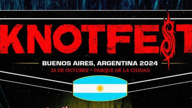 ¿Mejor que en Chile? Knotfest Argentina 2024 anuncia su line up de artistas