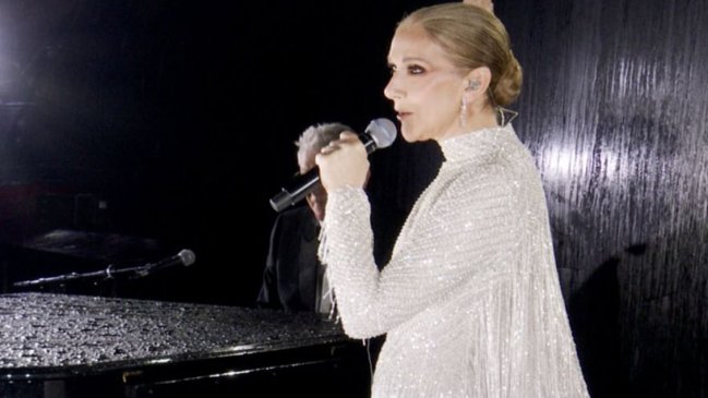París 2024: Céline Dion reapareció triunfal en lo alto de la torre Eiffel