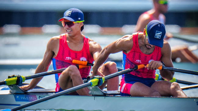 César Abaroa y Eber Sanhueza disputarán el repechaje del remo en París 2024