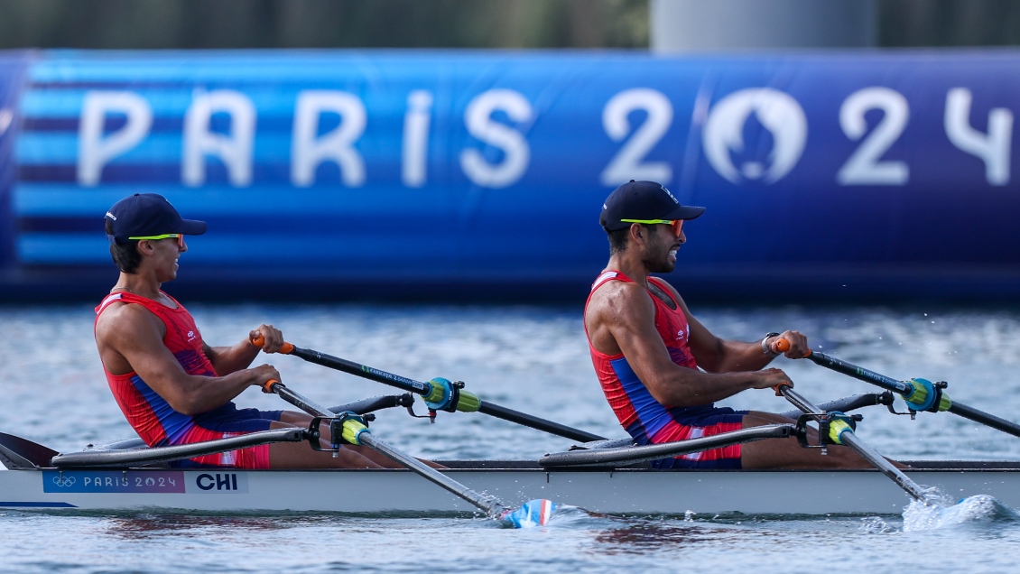 César Abaroa y Eber Sanhueza disputarán la final C del remo en París 2024