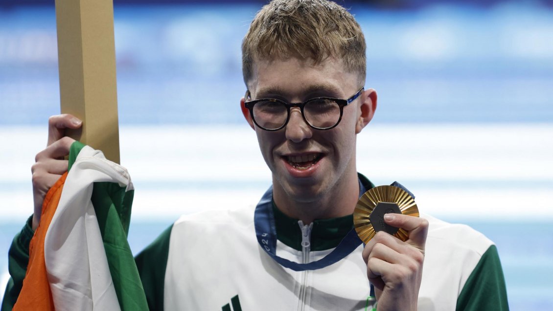 París 2024: Daniel Wiffen ganó con récord olímpico la medalla de oro en los 800 metros libre