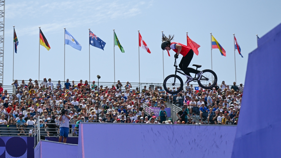 Macarena Pérez se lució y remató quinta en la final del BMX Freestyle