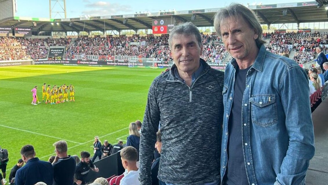 Ricardo Gareca vio en el estadio el primer gol de Darío Osorio en Champions League