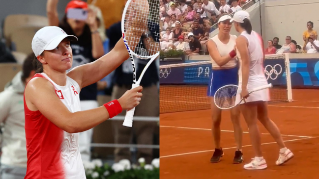 Swiatek avanzó tras un caliente duelo contra Collins e hizo historia en París 2024