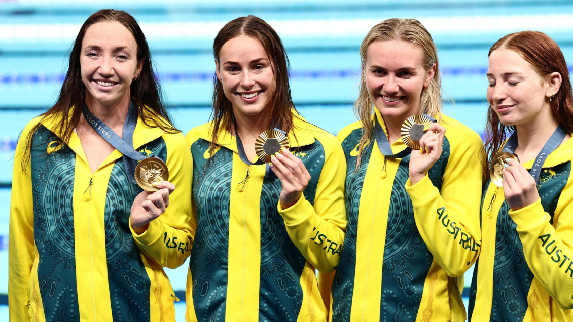 Titmus condujo a Australia al oro en el relevo femenino de 4x200