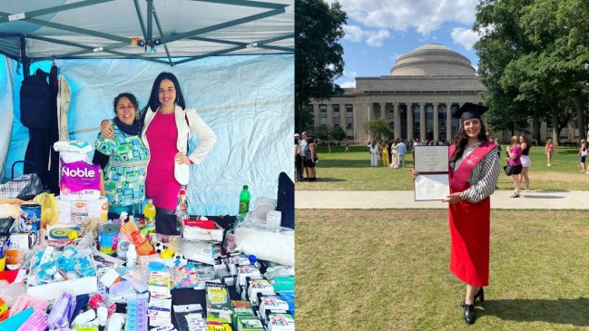 Chilena trabajó en la feria para financiar sus estudios y se graduó de reconocida universidad de EEUU