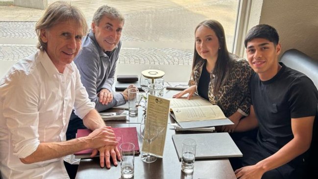 Ricardo Gareca se reunió con Darío Osorio en Dinamarca