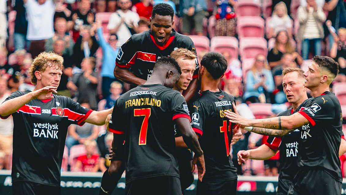 Midtjylland contó con Darío Osorio como titular para su triunfo contra Aalborg