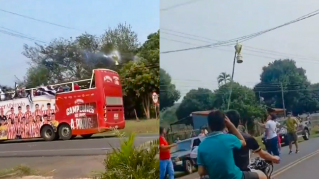 [VIDEO] El electrizante festejo que casi deja sin trofeo a club amateur en Paraguay