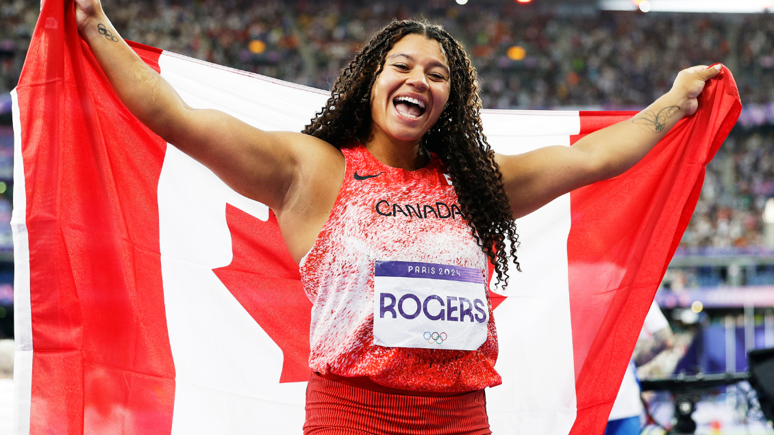 Camryn Rogers ganó la medalla de oro en lanzamiento de martillo en París 2024