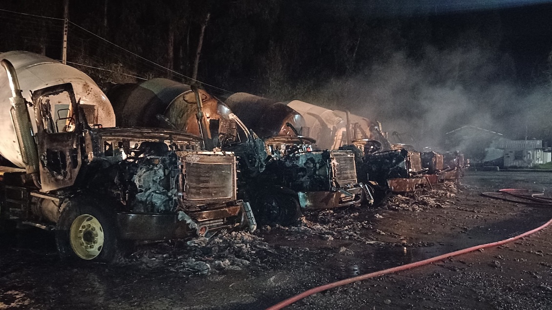 Quema de camiones en San Antonio: Fiscalía investiga a grupo 