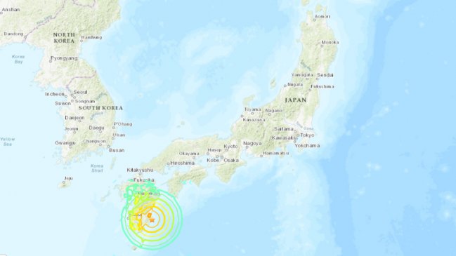 Terremoto 7,1 activó alerta de tsunami en el sudoeste de Japón