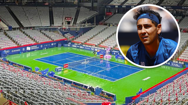 Lluvias obligaron a aplazar duelo entre Tabilo y Sinner en el Masters 1.000 de Montreal