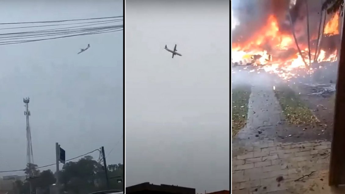 Tragedia aérea en Brasil: Capotó avión con 62 personas