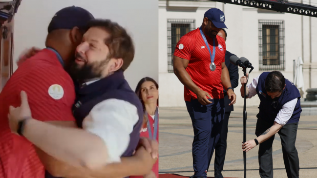 [VIDEOS] Abrazo y micrófono: Los graciosos momentos del Presidente Boric con Yasmani Acosta