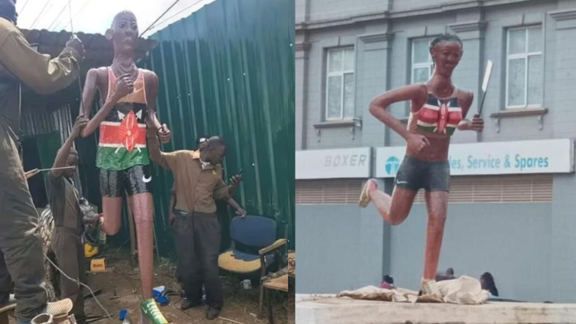 Ciudad en Kenia retiró comentadas estatuas de dos atletas y medallistas olímpicos