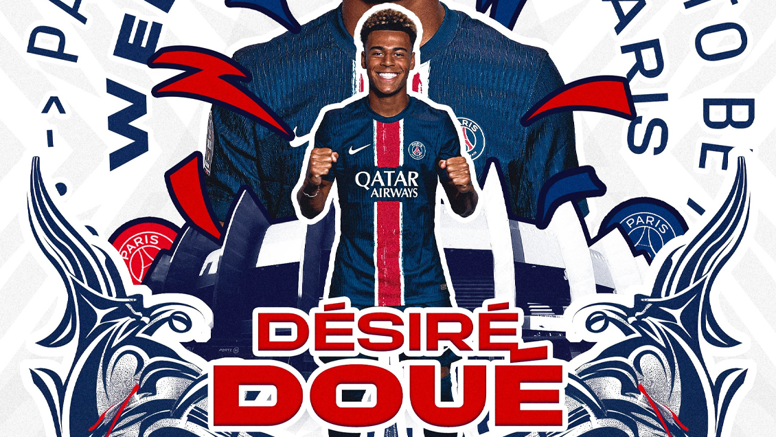 PSG anunció el fichaje del joven internacional francés Desiré Doué