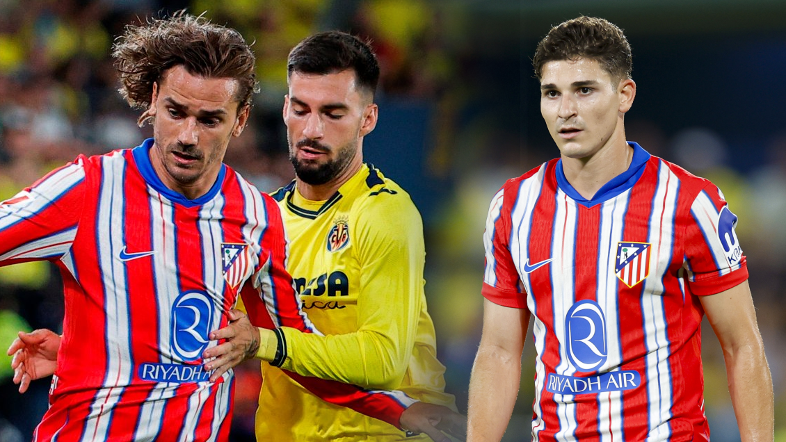 Atlético de Madrid empató con Villarreal en el esperado debut de Julián Alvarez