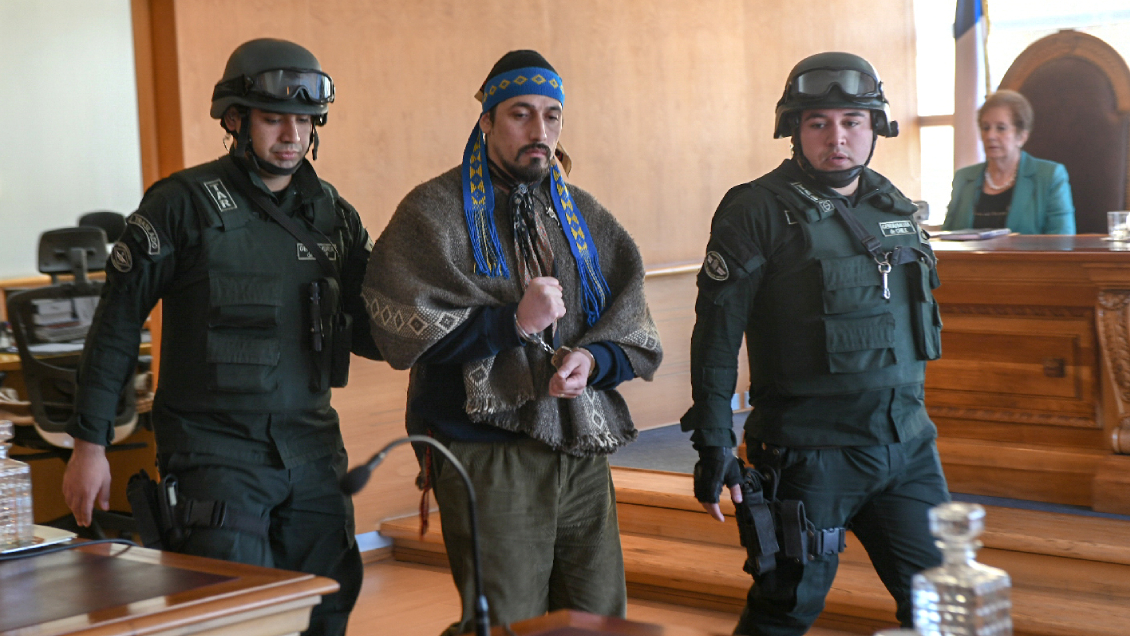 Jones Huala, condenado con orden de expulsión, fue detenido por amenaza xenófoba